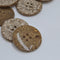 Button - Cork Look ‘About Face’ - 25mm